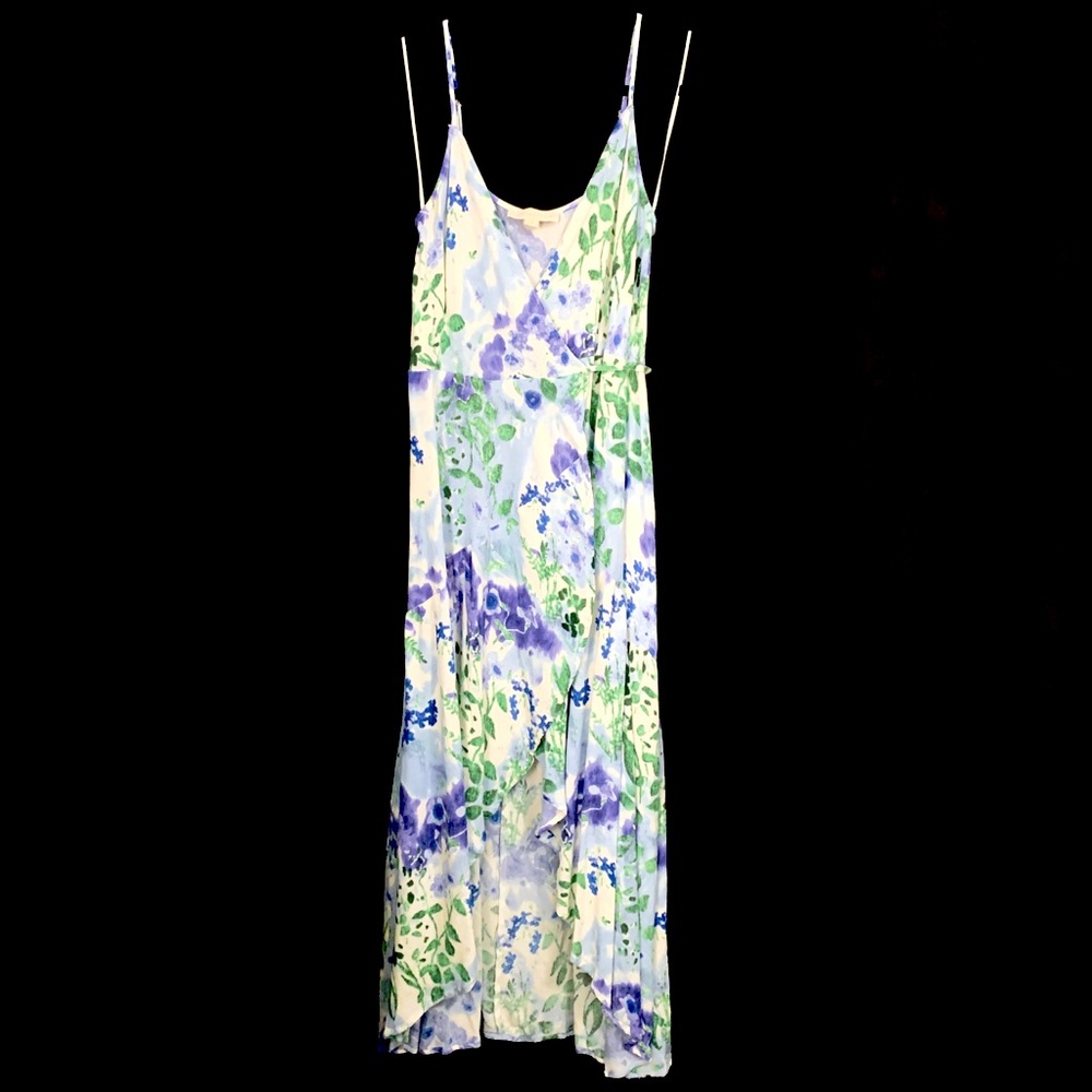 Lovestitch Spaghetti Strap High Low Wrap Dress